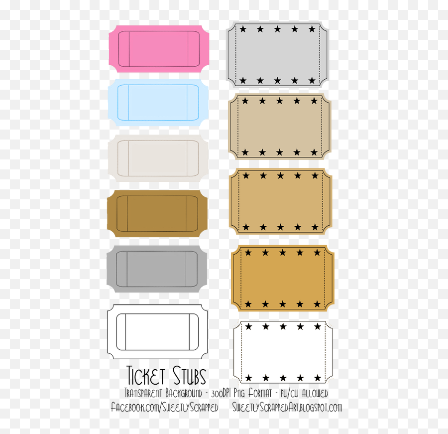 Blank Ticket Stubstons Of Free Templates And Printables - Ticket Stubs Template Png,Movie Ticket Png