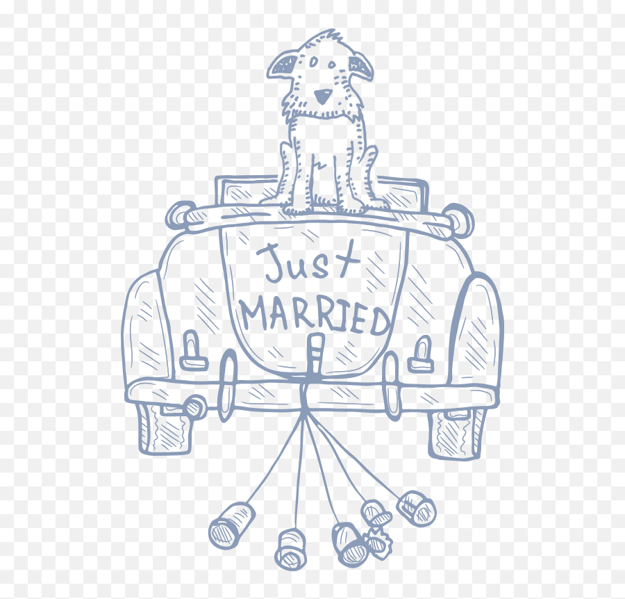 Post Just Married Jessica Jesse - Dogs Marriage Vector Png,Married Png