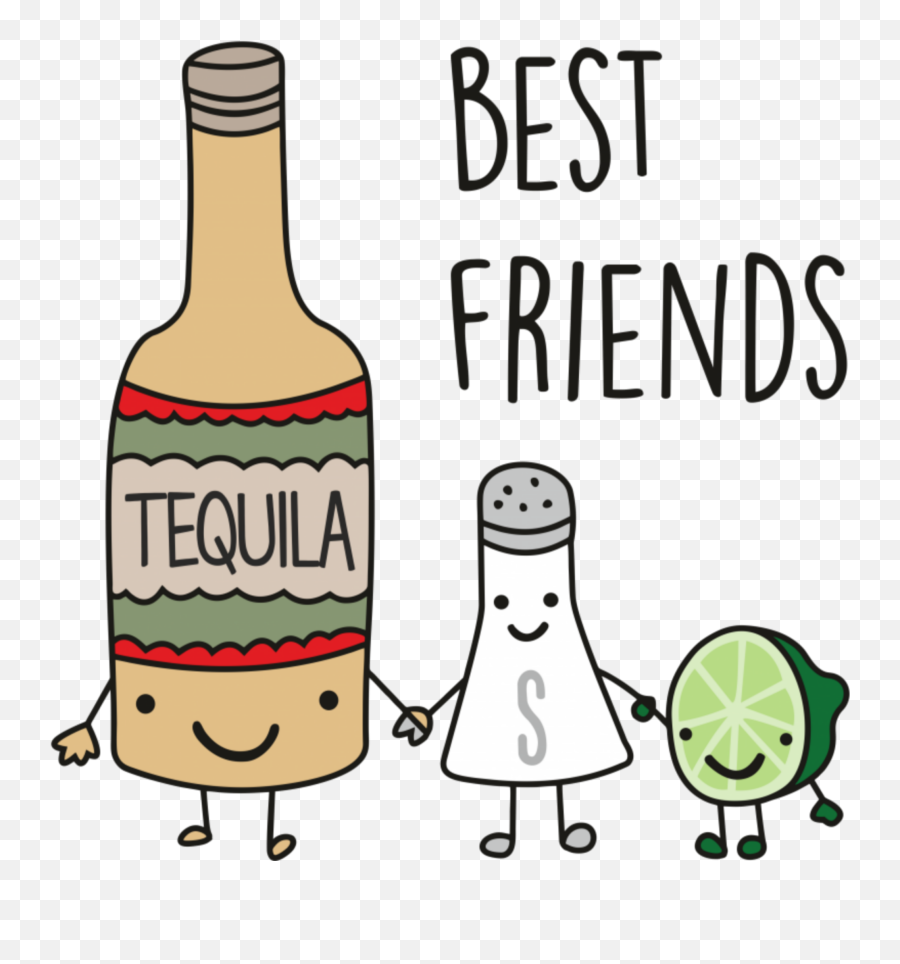 Tequila Best Friend Shirt Clipart - Full Size Clipart Best Friends Tequila Png,Tequila Bottle Png