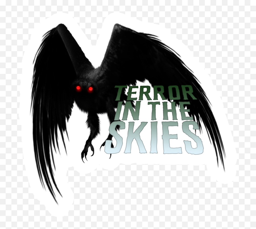 Terror In The Skies Mothman Sticker Png