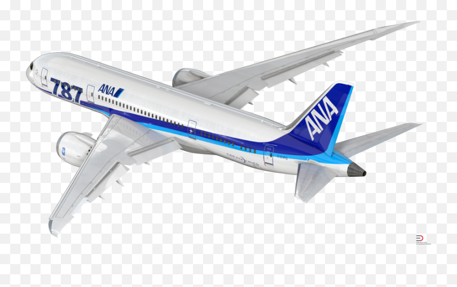 Boeing 787 - 8 All Nippon Airways Rigged 3d Model Cgstudio All Nippon Airways Png,Boeing Png