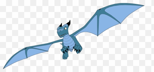 Blue Dragon - Flying Dragon Clipart Png,Blue Dragon Png