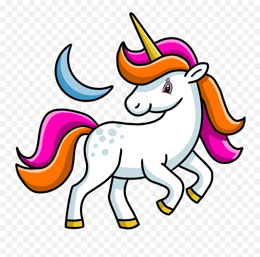 Unicorn Moon Pony - Free Image On Pixabay Unicorn With Medical Mask Png,Unicorn Png Images