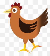 Christmas Chicken Picture Png Files - Transparent Background Cartoon