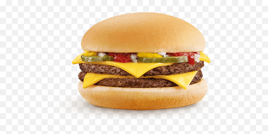 Download King Hamburger Double Mcdonald - Double Cheeseburger Mcdonalds Png,Cheese Burger Png