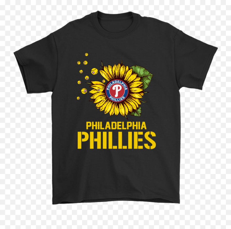 Philadelphia Phillies Sunflower Mlb Baseball Shirts - Spongebob Birthday Shirt Png,Phillies Logo Png