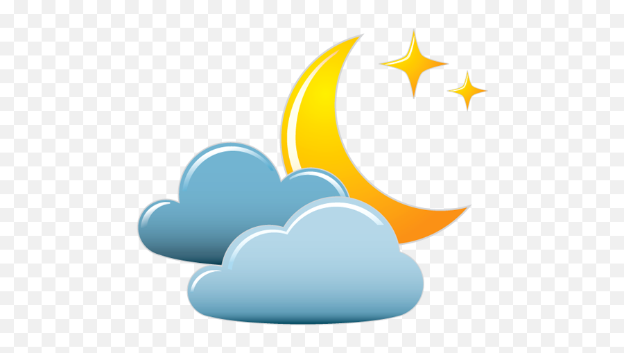 Night - Partly Cloudy Night Sky Clipart png - free transparent png