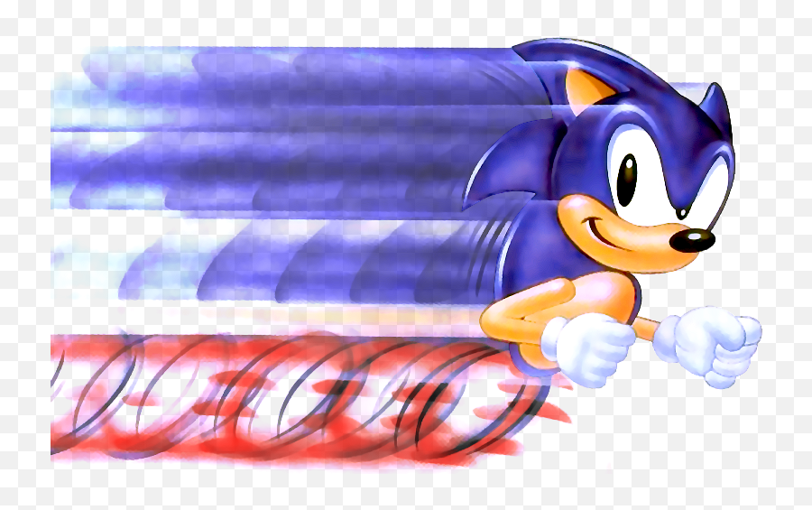 Sonic The Hedgehog Artwork U2013 Stadium - Sonic Running Super Fast Png,Sonic The Hedgehog Png