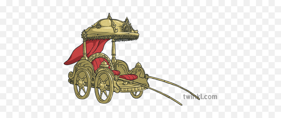 Golden Chariot Illustration - King Coming In Chariot Png,Chariot Png