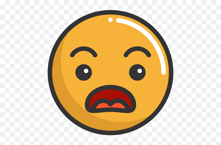 Emoji Feelings Smileys Surprised Angry Emoticons Icon - Transparent Emoji Cute Face Png,Angry Emoji Transparent