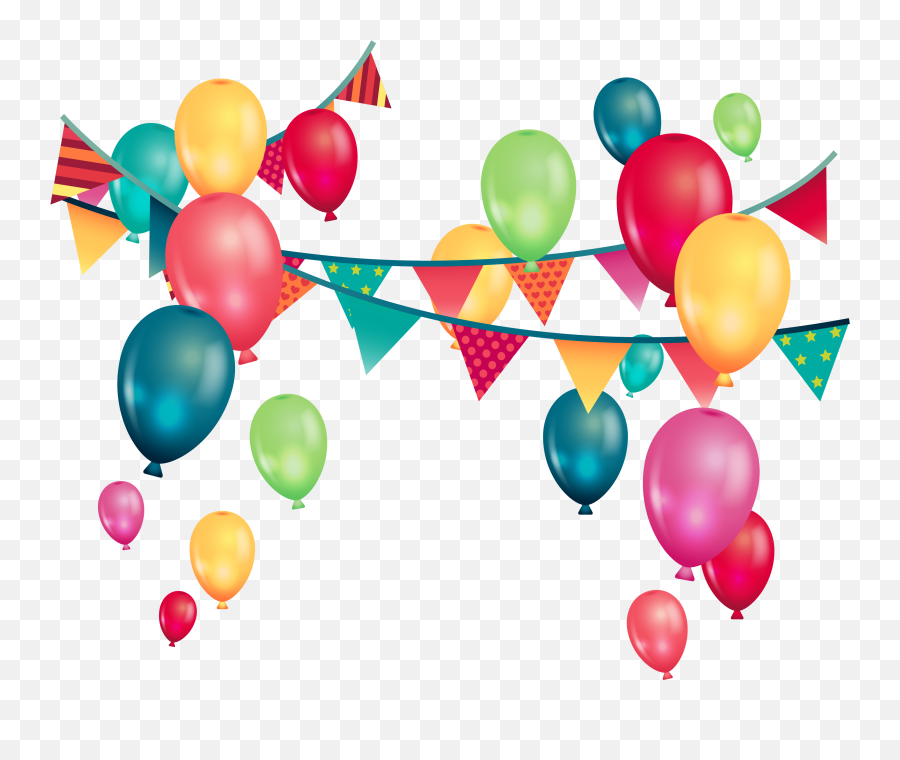 Birthday Banner Background Png - Transparent Background Birthday Balloons  Png,Birthday Balloons Png - free transparent png images 