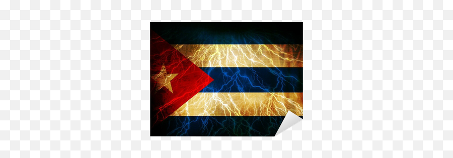 Cuban Flag Sticker U2022 Pixers - We Live To Change Triangle Png,Cuban Flag Png