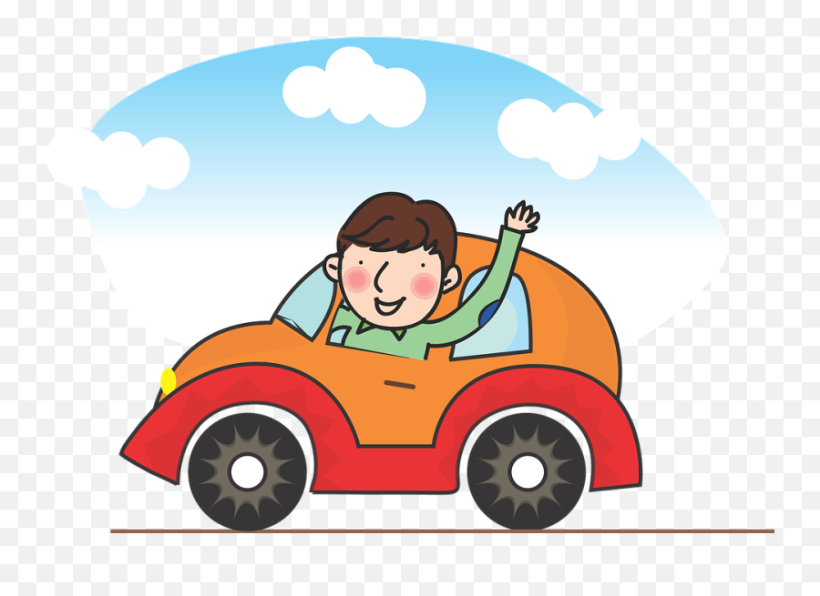 Driving Motoring A Man - Transparent Background Car Driving Clipart Png,Driving Png