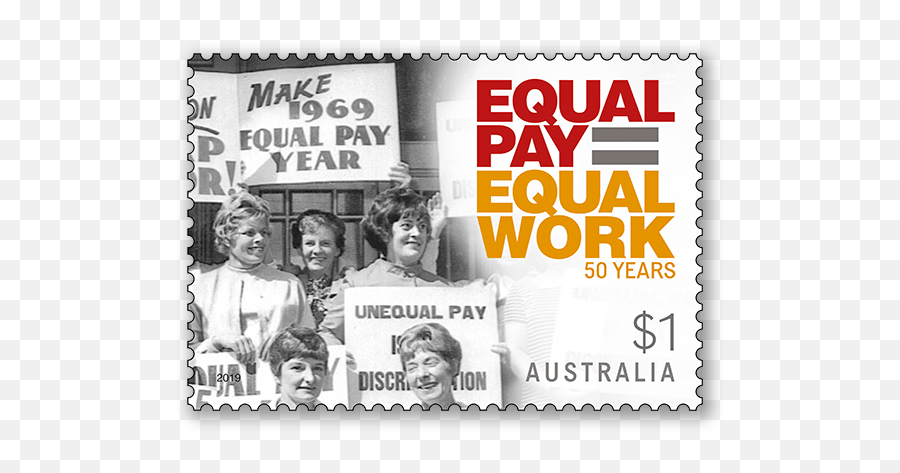 Principle Of Equal Pay 50 Years - Australia Post Photo Caption Png,Paid Stamp Png