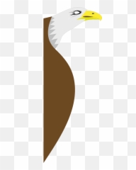 Cartoon Bald Eagle Flying Svg Vector - png