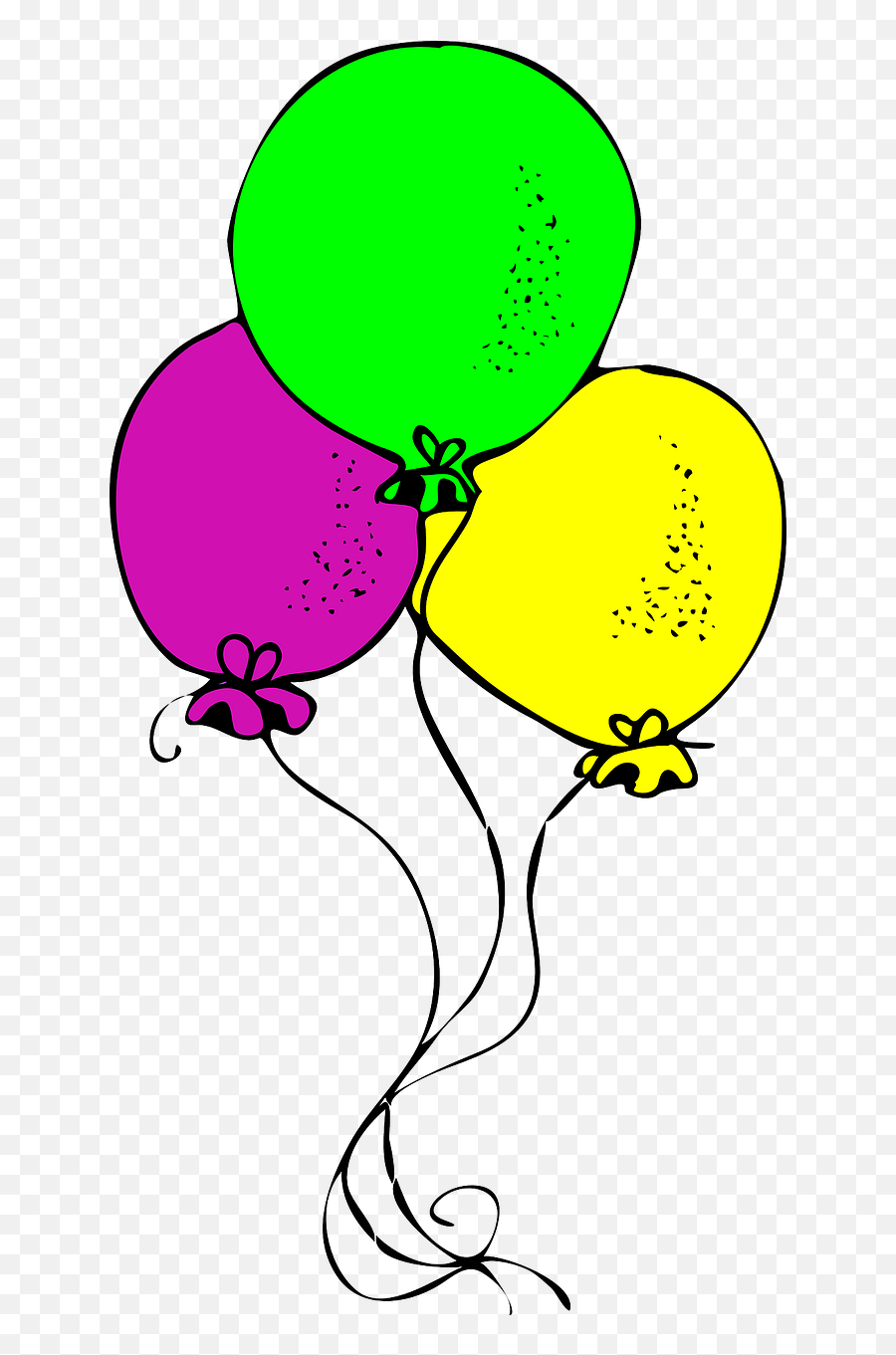 Party Banner 6 Free Balloons Champagne Showers - Clip Art Png,Party Banner Png