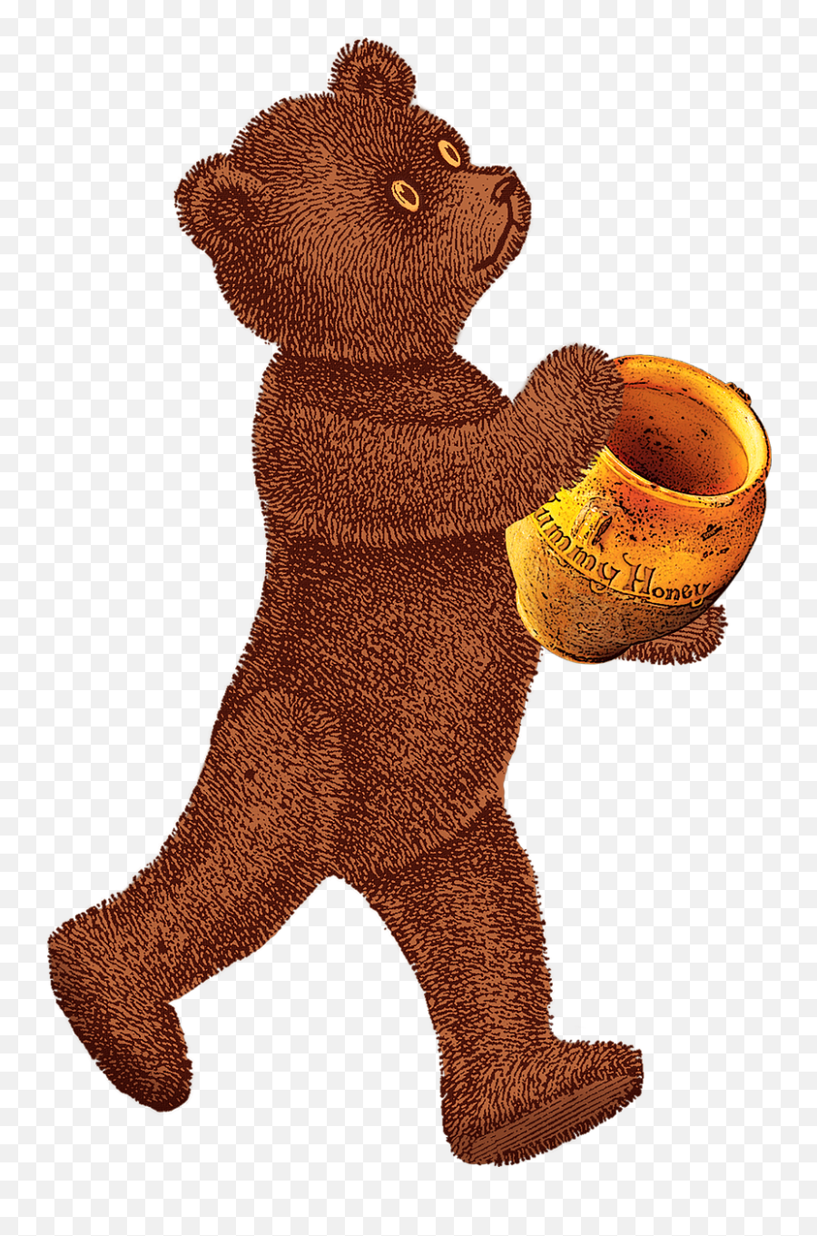 Vintage Teddy Bear Honey Pot - Free Image On Pixabay Transparent Teddy Bear Vintage Png,Honey Pot Png
