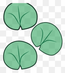 Lilly Pad Png Download Free Clip Art - Cartoon Lily Pad Drawing,Lily Pad Png