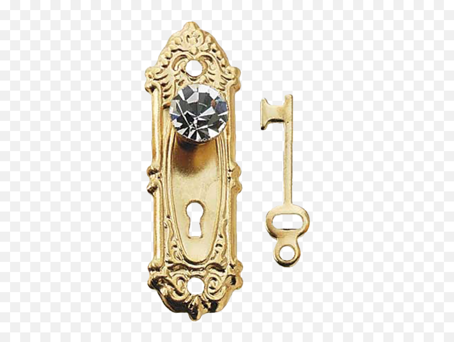 Dollhouse Crystal Opryland Door Knob - Key Lock Crystal Door Knob Png,Door Knob Png