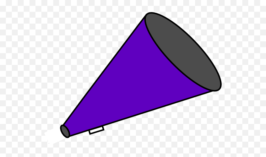 Red Cheer Megaphone Clipart Free - White And Purple Megaphone Png,Megaphone Clipart Png