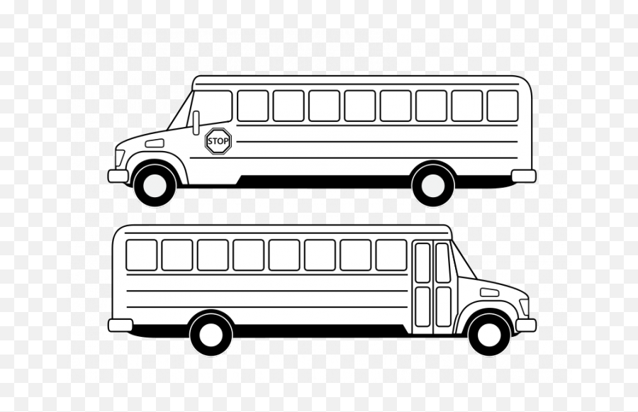 Schoolhouse Clipart School Bus - School Bus Clipart Black And White Png,School Bus Transparent