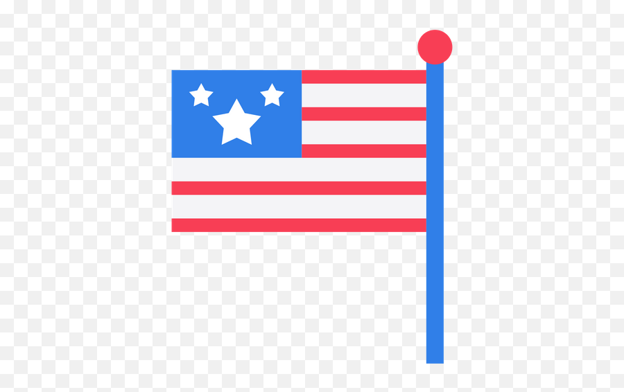 American Flag Icon Of Flat Style - American Png,American Flag Icon