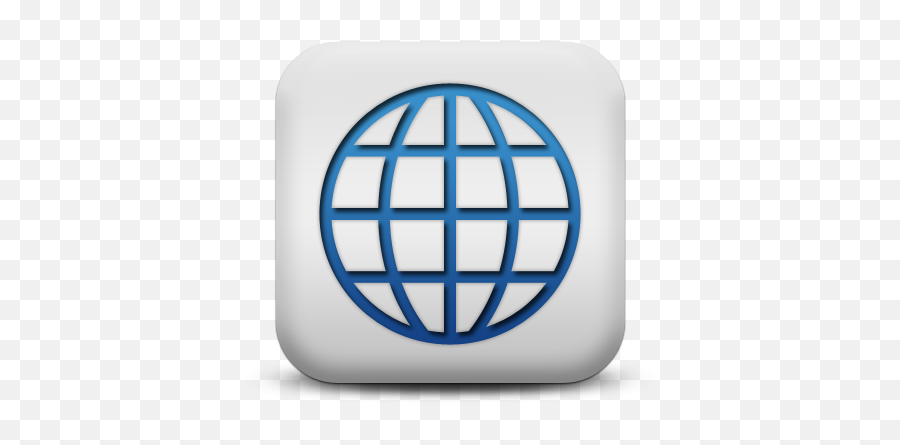 Blue And White Square Icon Map Images - Silesia Park Png,Vector Globe Icon Set