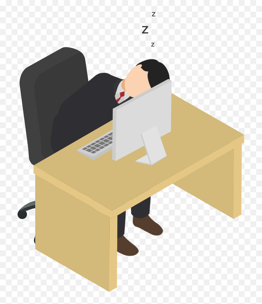 At Computer Sleep Isometric People Flat - Hard Png,Sleep Icon Idea