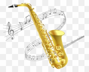 Download Baritone Saxophone Drawing - Clipart png