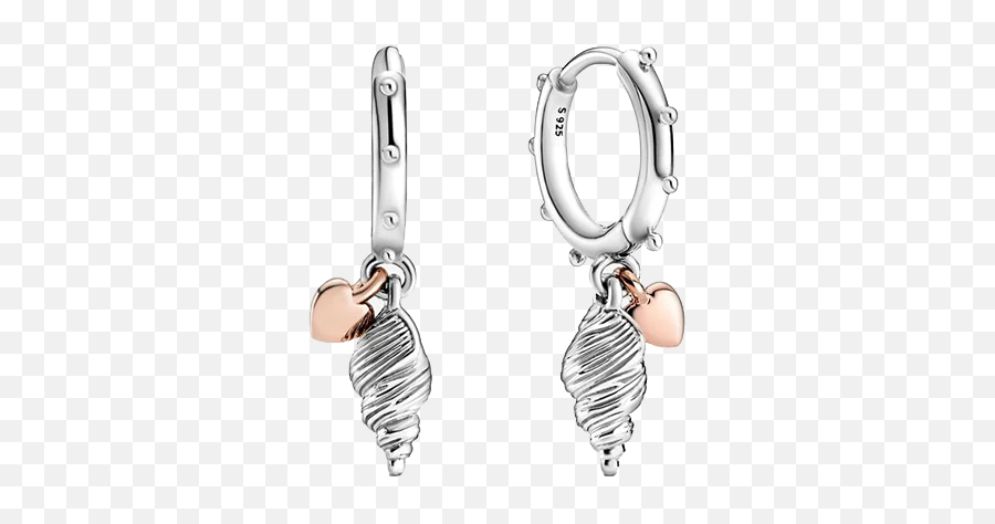 Details About 2020 New 925 Sterling Silver Ocean Series Heart U0026 Conch Shell Earrings Pandora - Aretes De Concha Pandora Png,Pandora Icon In Gallery