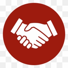 How To Care U2013 Big Table - Transparent Background Handshake Icon White png