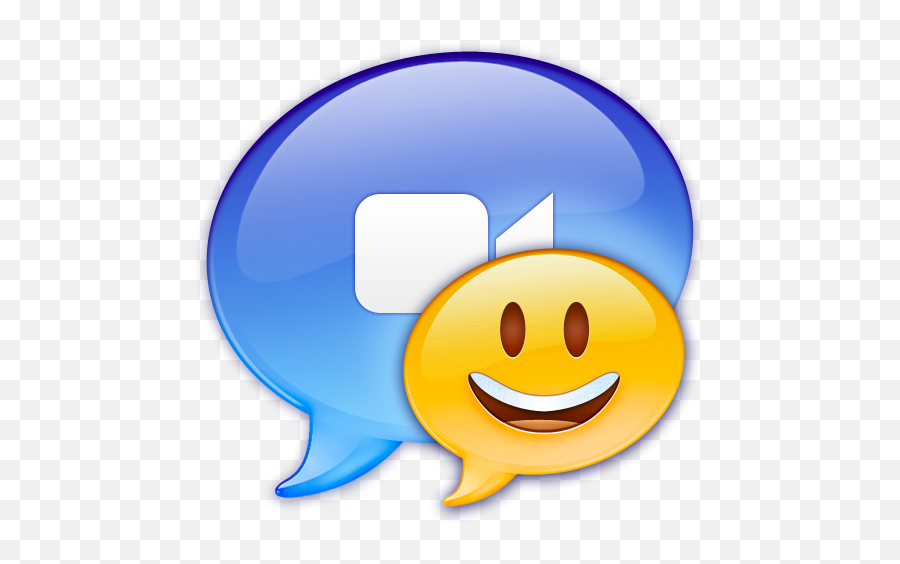 Face Happy Ichat Emoji Icon - Facetime Blue Icons Png,Thinking Emoji Icon