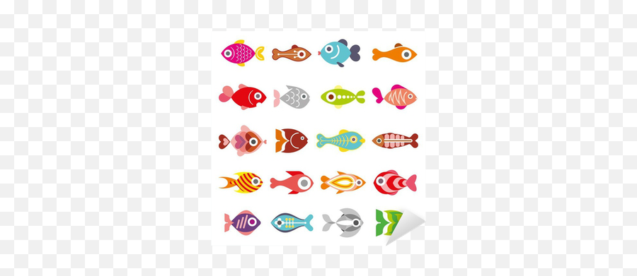 Sticker Fish Vector Icon Set - Pixersus Vecteur Poisson Png,Vector Icon Sets