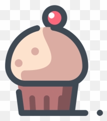 Download Cupcake With A Berry Icon - PNG Image with Baking
