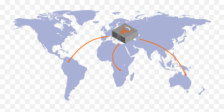 Media Server - Live Video Streaming Telebreeze World Map Solid Transparent Png,Media Server Icon