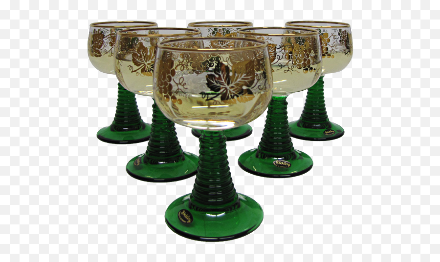 German Wine Glass Set - Snifter Png,Gold Trim Png