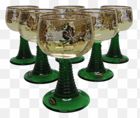 German Wine Glass Set - Snifter Png,Gold Trim Png