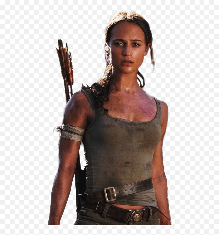 Lara Croft In Tomb Raider Transparent - Alicia Vikander Lara Croft Png,Lara Croft Transparent