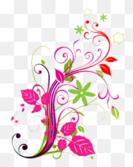 Flower Pattern - Gambar Bunga Floral Transparent png Photoshop Background Png