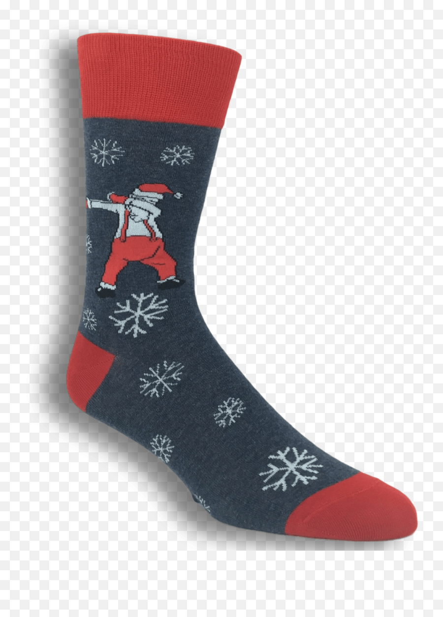 Dabbing Santa And Rudolph Christmas - Sock Png,Christmas Stockings Png