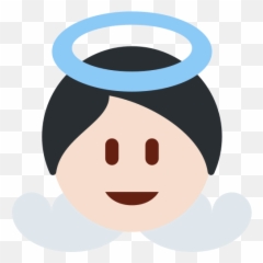 Baby Angel Emoji - Anjinho Emoji Png,Angel Emoji Png - free transparent ...