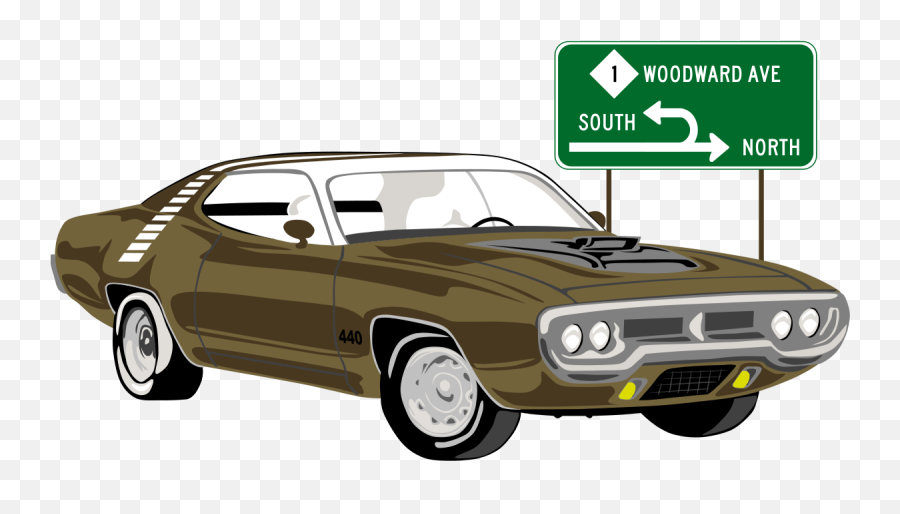 Filemuscle Car Detroitsvg - Wikimedia Commons Roadrunner Car Clipart Png,Muscle Car Png