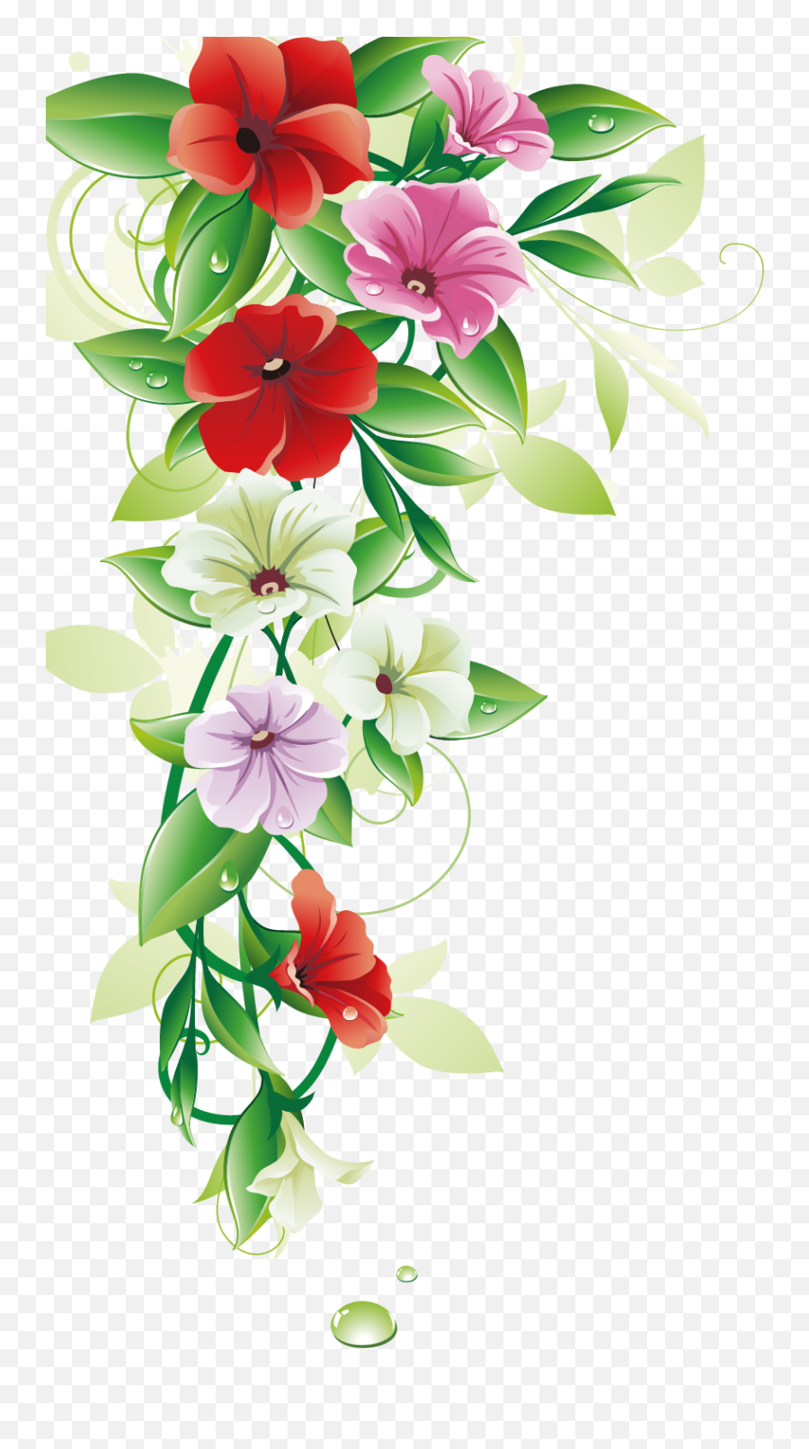 Cute Flower Transparent Png Clipart - Clipart Border Flowers Png,Cute Flower Png