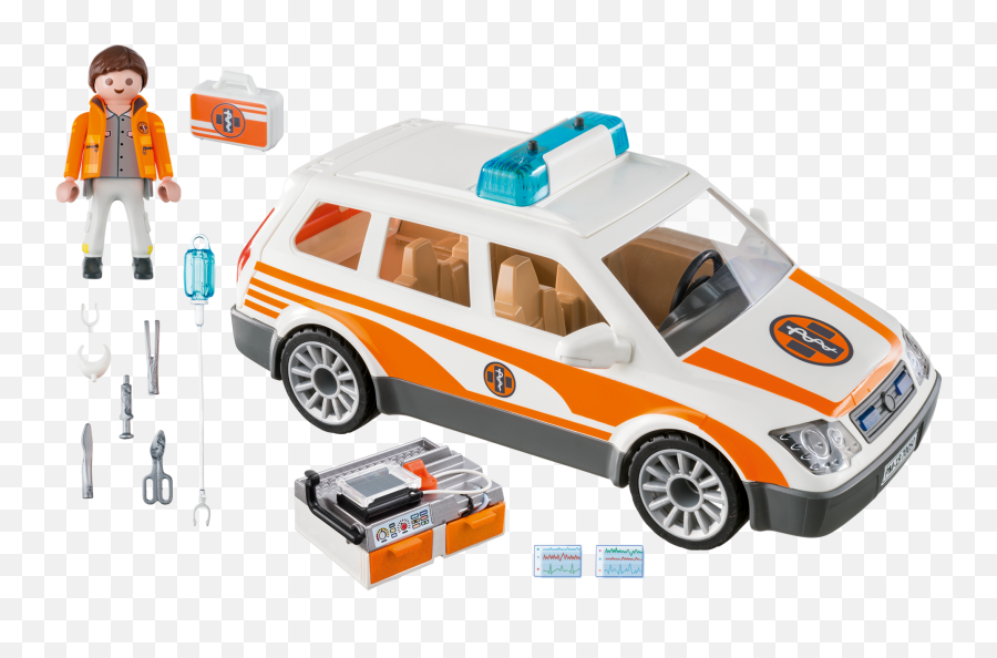 Emergency Car With Siren - 70050 Playmobil Usa Playmobil 70050 Png,Police Siren Png