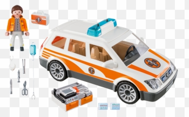 Emergency Car With Siren - 70050 Playmobil Usa Playmobil 70050 Png,Police Siren Png