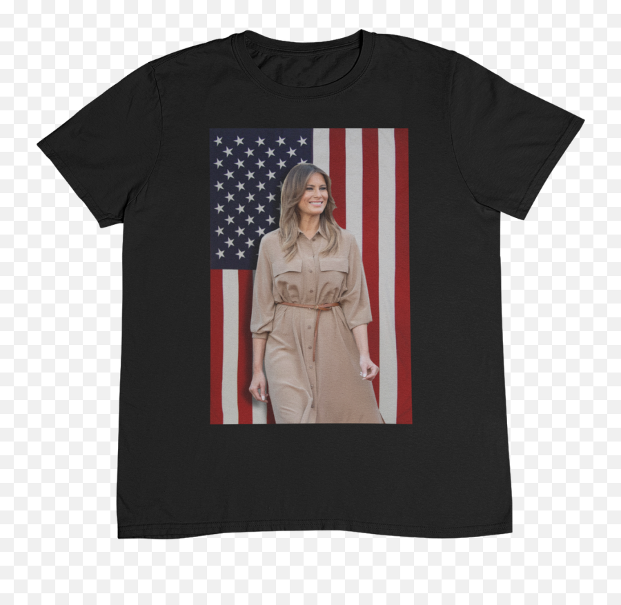 Melania Trump Flag Shirt - Vintage Clothing Png,Melania Trump Png