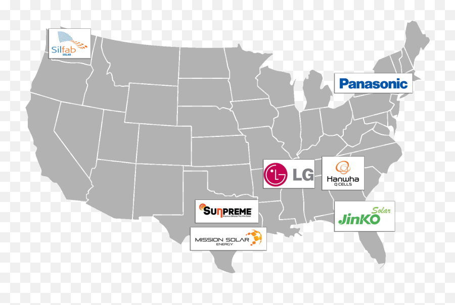 Usa Module Manufacturing In 2019 Ced Greentech - Did Germany Invade Us In Ww2 Png,United States Map Transparent