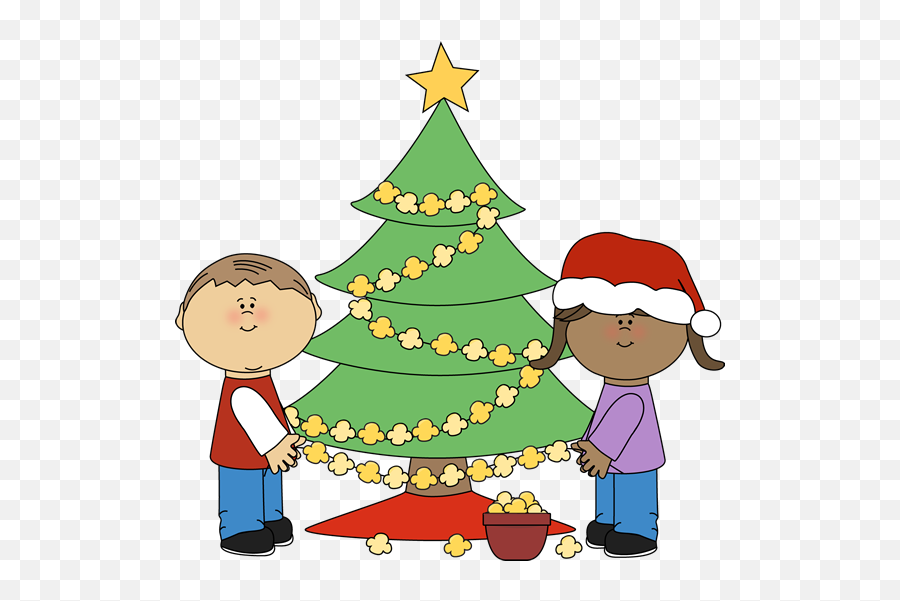 Download Hd Christmas Clip Art - Decorate A Christmas Tree Children Cartoon Christmas Free Png,Christmas Tree Clipart Transparent