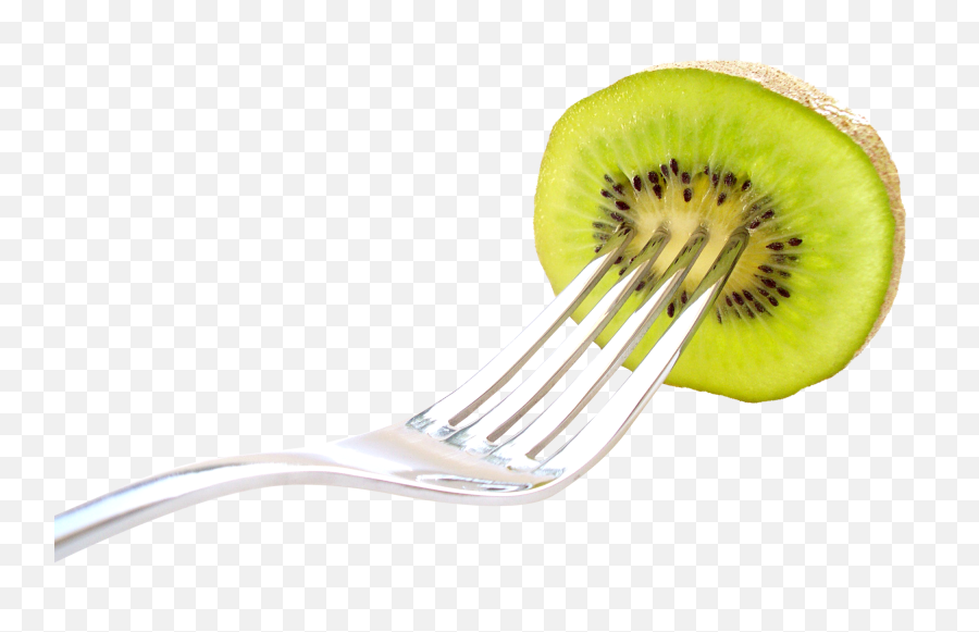 Kiwi Fruit With Fork Png Image - Kiwifruit,Fork Png