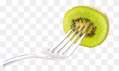 Kiwi Fruit With Fork Png Image - Kiwifruit